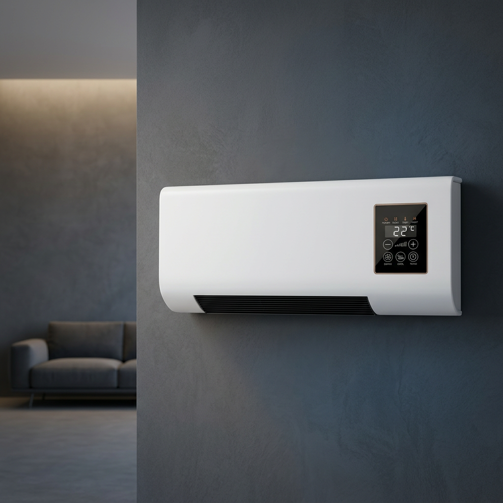 Calefactor y ventilador de pared 1800W