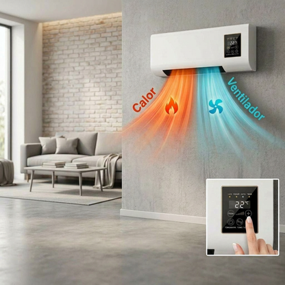 Calefactor y ventilador de pared 1800W