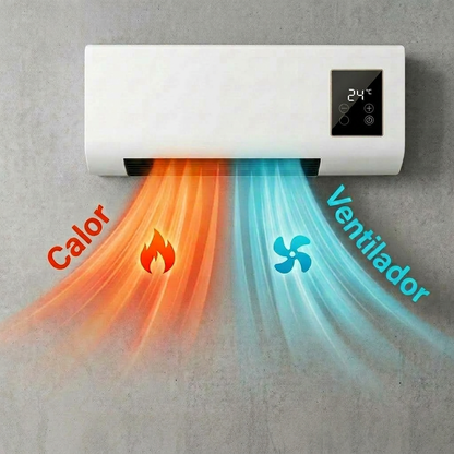 Calefactor y ventilador de pared 1800W